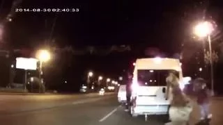 Лунтик избил водителя