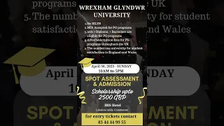 Wrexham Glyndwr University Spot Assessment & Admission @ IBIS Hotel, Coimbatore on 30th April 2023