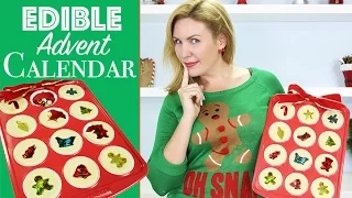 Cookie Christmas Calendar w/ Jolly Rancher Stained Glass & Candy Surprise Inside