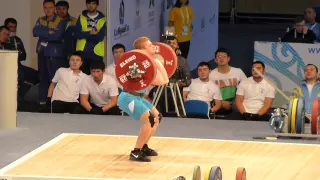 Almaty 2014 Men 69 kg Albert Linder clean and jerk 180 kg