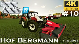 Grass silage for the winter | Hof Bergmann | Timelapse | #10 | Farming Simulator 22 | LS22 | FS22