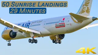 50 PLANES LANDING In 29 MINUTES | London Heathrow Airport Plane Spotting (LHR/EGLL) [4K]