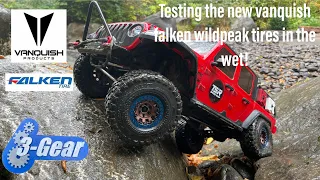 Testing the new vanquish falken wilkpeak tires in the wet!