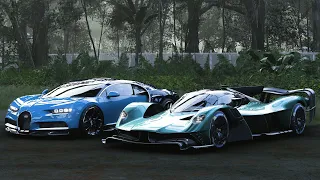 Aston Martin Valkry and Bugatti Chiron drive | Forza Horza 5 |