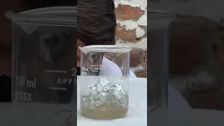 Aluminium Foil IN Sulfuric Acid#experiment #shorts #crazyhackers