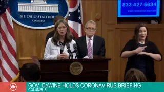 Gov. DeWine holds briefing on state's response to coronavirus