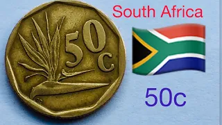SOUTH AFRICA 50 cents 1993 coin/MY COINS
