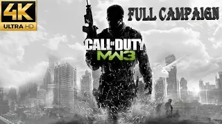 Call Of Duty Modern Warfare 3  High Quality Gameplay FULL CAMPAIGN no commentary 4K-60FPS PC