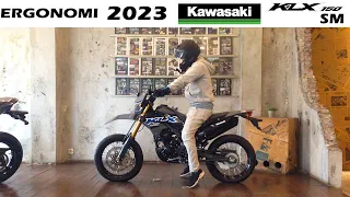 PAS UNTUK JALAN RAYA ??? Review Ergonomi Kawasaki KLX 150 SM 2023