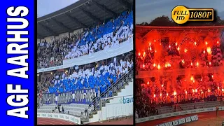 AGF-ULTRAS 🔵 Show Pyro and Fireworks in Ceres Park | Superliga | Aarhus GF - Broenby IF "23.10.2022"