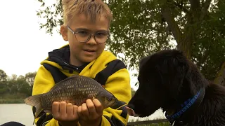 The child gets goosebumps from such fishing