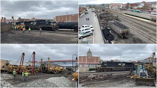 Norfolk Southern Y90 Derailment Clean Up Altoona, PA 4.10.2021