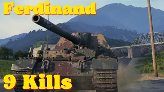 World of tanks Ferdinand - 6,6 K Damage 9 Kills, wot replays