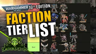 Which 40k Armies Are BEST in 10th Edition!? | Warhammer 40k Faction Tier List