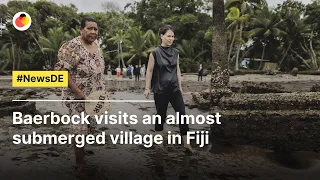 Baerbock visits an almost submerged village in Fiji | #NewsDE