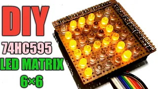 HOW TO MAKE SCROLLING TEXT LED DISPLAY || 6X6 LED MATRIX || DIY LED Matrix BY B.E.E