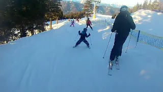 Michael's first run in Stuhleck, Austria. 5yo