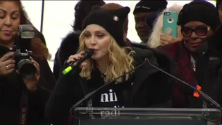 Madonna 'Blowing up the White House Speaking at WomensMarch protest Madonna Speech