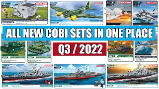 ALL NEW COBI sets for the Q3 2022 in one place - Tanks, planes, warships, cars #cobi