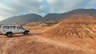 land cruiser 70/78 series troopy 1hz off-road test in salalah without lockers