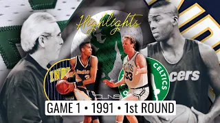 Pacers @ Celtics • Game 1 ☘️ ECR1 • Larry Bird  vs Chuck Person • 1991