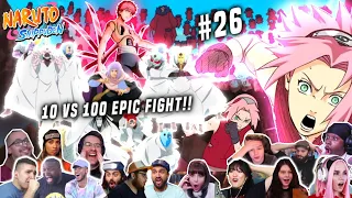 🔥Puppets Epic Fight❕❕ 10 vs 100‼️😱| Reaction Mashup Naruto Shippuden Episode 26 [ナルト 疾風伝]🍃
