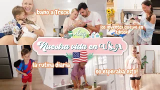 🇺🇸 Una gran sorpresa! 😍 Los inventos de ELAIA 🤣 Bañamos a Trece por ESTO 😩 | Nuestra vida en USA