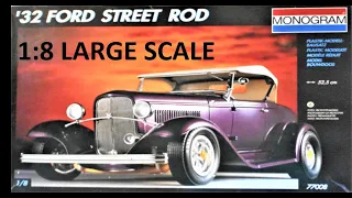 1932 Ford Street Rod 1:8 Scale Monogram #77008  -Model Kit Rescue & Review