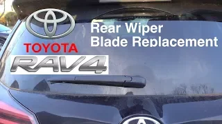 Toyota Rav 4 | How To Change The Rear Wiper Blade