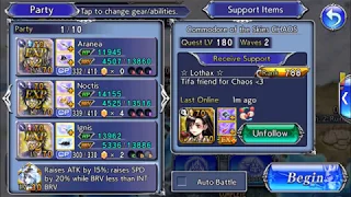 [DFFOO] Aranea Highwind Chaos [No Boss Turn]