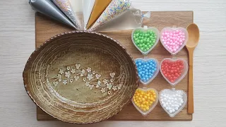 Making Slime Piping Bags - Satisfying Crunchy Fluffy #24