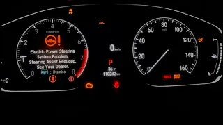 2018 HONDA ACCORD  MULTIPLE WARNING LIGHTS ON