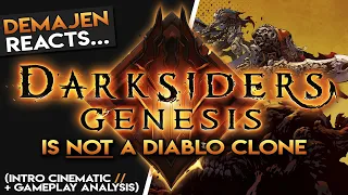 Darksiders Genesis is not a Diablo Clone (Demajen reacts... | intro sequence/gameplay reaction)