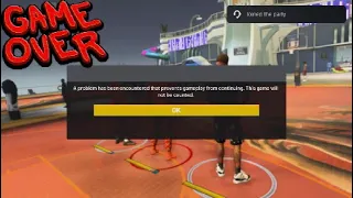 A problem has been encountered that prevents gameplay from continuing. Fix! NBA 2K
