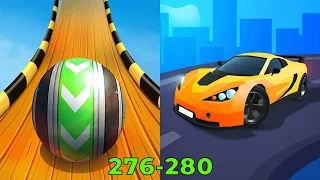 Sky Rolling Balls VS Race Master 3D - SpeedRun Gameplay Level 276-280