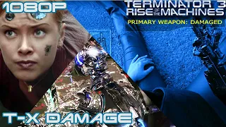 Terminator 3 But its only when the T-X gets damaged