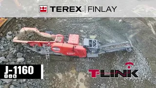 Terex Finlay J-1160 jaw crusher (Quarry application)