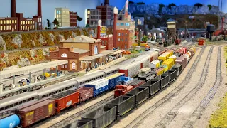 Beautiful Model Railroad N Scale Gauge Train Layout at The Grand Strand Model Railroaders Club