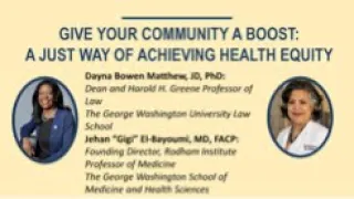 Give Your Community a Boost: A Just Way of Achieving Health Equity