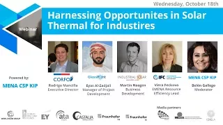 Webinar: Harnessing opportunities for concentrating solar thermal in industry