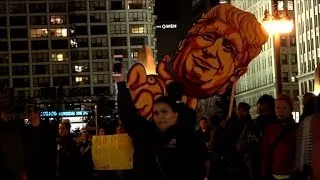 Trump election win prompts protests across US