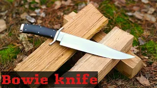 Knife making. Bowie knife forging.