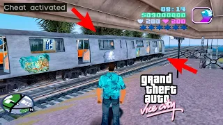 Train Location with Railroad in GTA Vice City Beta Edition | GTAVC Secrets, Train Cheats & Myths