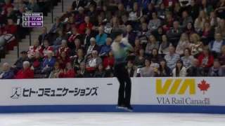 Yuzuru Hanyu 2016 Skate Canada    FS