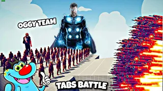 JACK 100x IRONMAN + 1x GIANT THOR vs OGGY EVERY GODS! - Totally Accurate Battle Simulator TABS