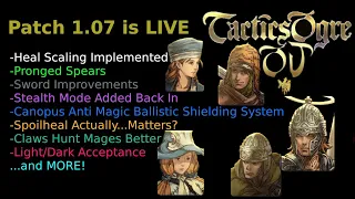 Tactics Ogre One Vision Patch 1.07 is OUT [Healing Scales, Angels Buffed, Notable Weapon Changes]