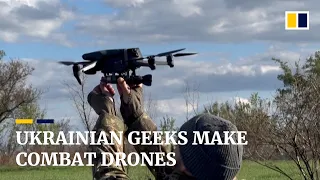 Ukrainian tech enthusiasts make combat drones for guerrilla warfare near Donbas front line