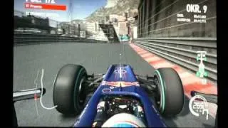 F1 2010 gameplay Monaco 1'11.636