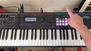 How to make live beats/loops on Roland Juno DS