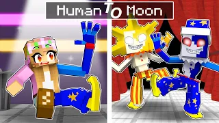 From HUMAN To SUN And MOON in Minecraft